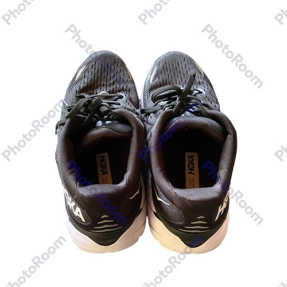 Hoka One Mens Clifton 8 Black White-Size‎ 8.5 - Picture 2 of 6